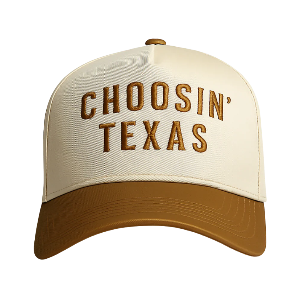 Choosin' Texas - Khaki and Brown Trucker Hat